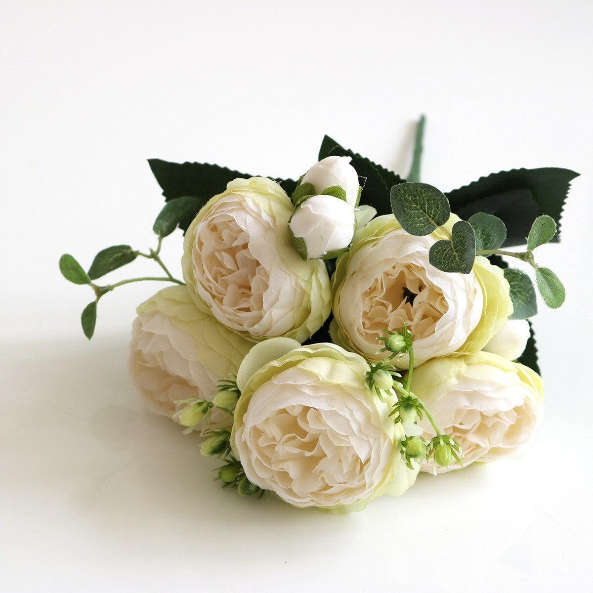 BowLift | Blossom Collection: Exquisite 5-Head Silk Flower Bouquet
