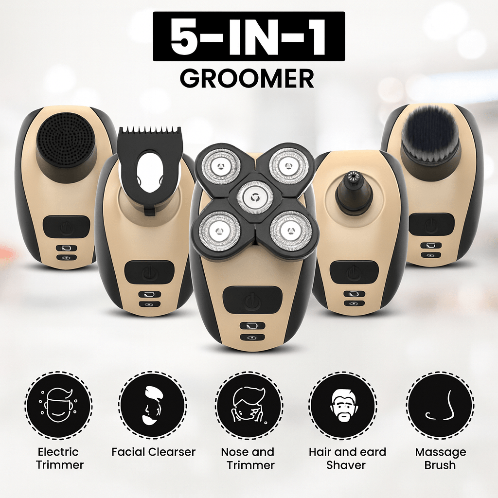 BowLift | GLIDESONIC – 5-in-1 Grooming Razor for Smooth, Irritation-Free Shaving