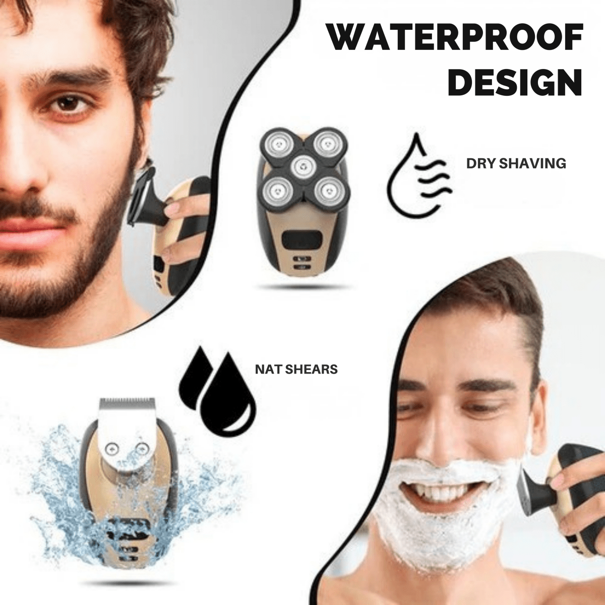 BowLift | GLIDESONIC – 5-in-1 Grooming Razor for Smooth, Irritation-Free Shaving