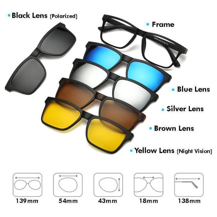 BowLift | 5-in-1 Swappable Sunglasses