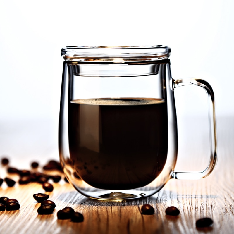 Handmade DouBowlifte Thermal Insulated Glass Mug | Bowlift