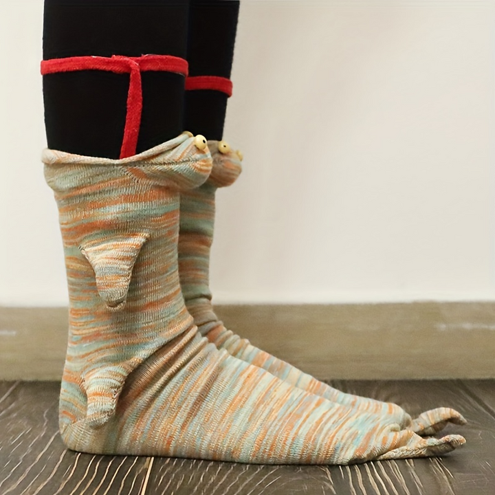 Animal-Shaped Soft Knit Socks Bowlift