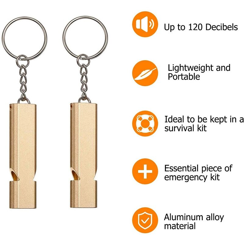 Ultra Loud Survival Emergency Whistle Keychain | Bowlift