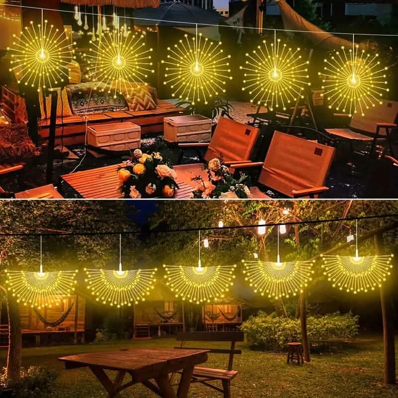 BowLift | 5-Pack: 450 LED Solar Starburst Sphere Lights