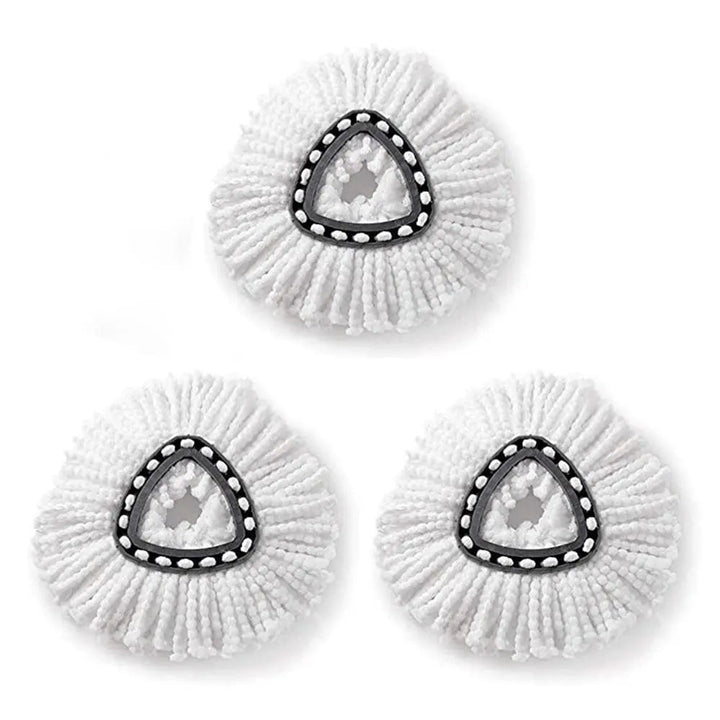 BowLift | 5-piece replacement set for spin mop – includes 3 microfiber mop cloths + 2 brushes for thorough cleaning!
