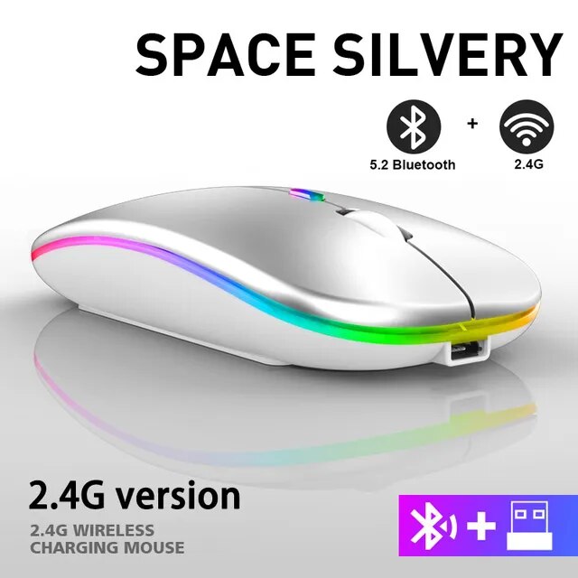 LuxeClick Mouse – Wireless Rechargeable Bluetooth Mouse Bowlift