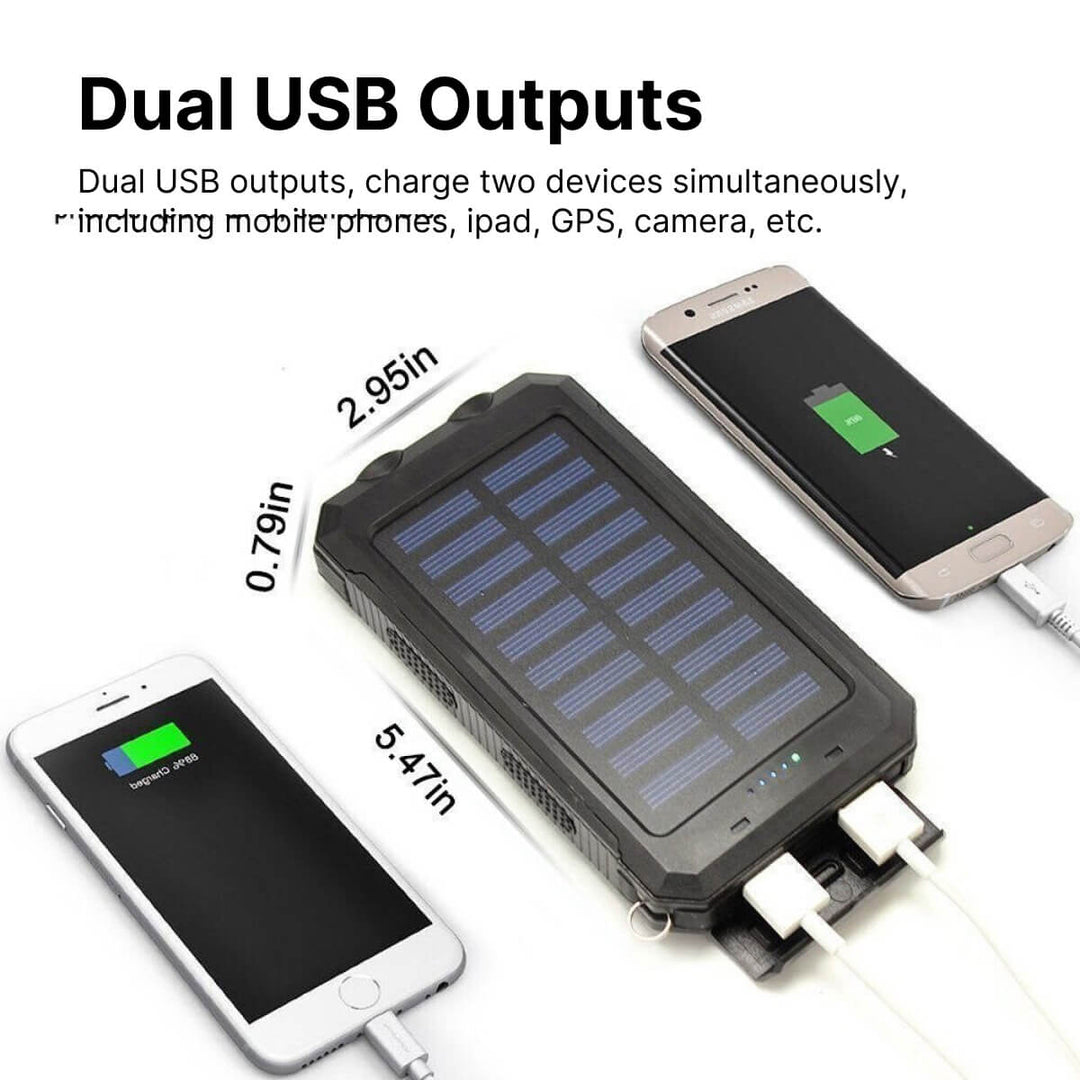 BowLift | Solar Power Bank Waterproof USB Charger Torch