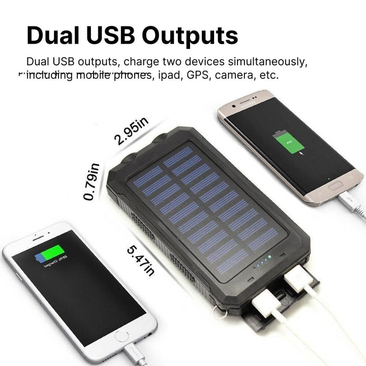 BowLift | Solar Power Bank Waterproof USB Charger Torch