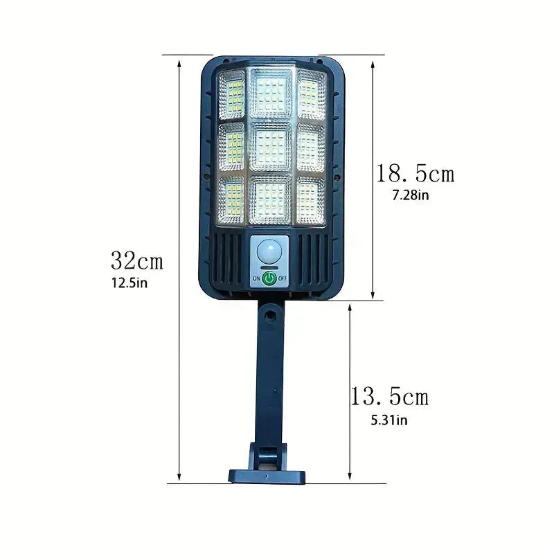 BowLift | 5000LM Solar Floodlight with Motion Sensor | Dusk to Dawn Outdoor Security Light