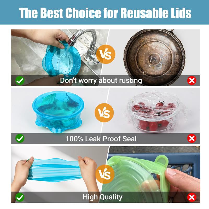 BowLift | Kitchen Silicone Stretchy Crisper Lid