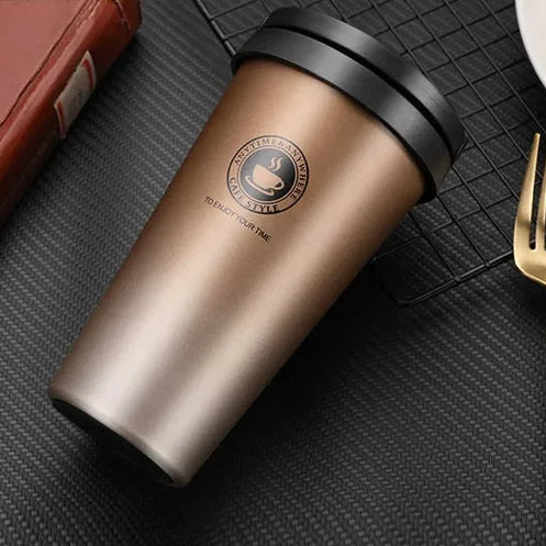 WarmCold Insulation Mug – Stainless Steel Travel Mug 500 ml with Sliding Lid | Bowlift