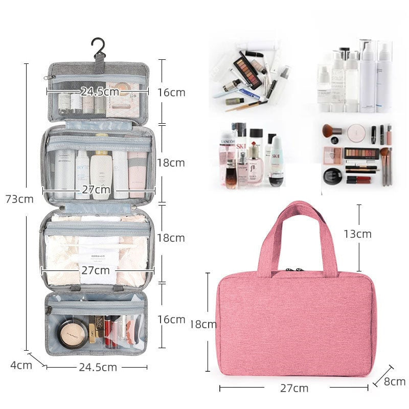 Waterproof Toiletry Bag Travel Bag with Hook for Hanging Bowlift