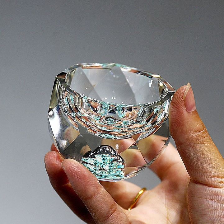 BowLift | 50ml diamond-cut crystal drinking glasses vodka shot glasses wine glasses whiskey glasses spirits sake soju brandy tea cup