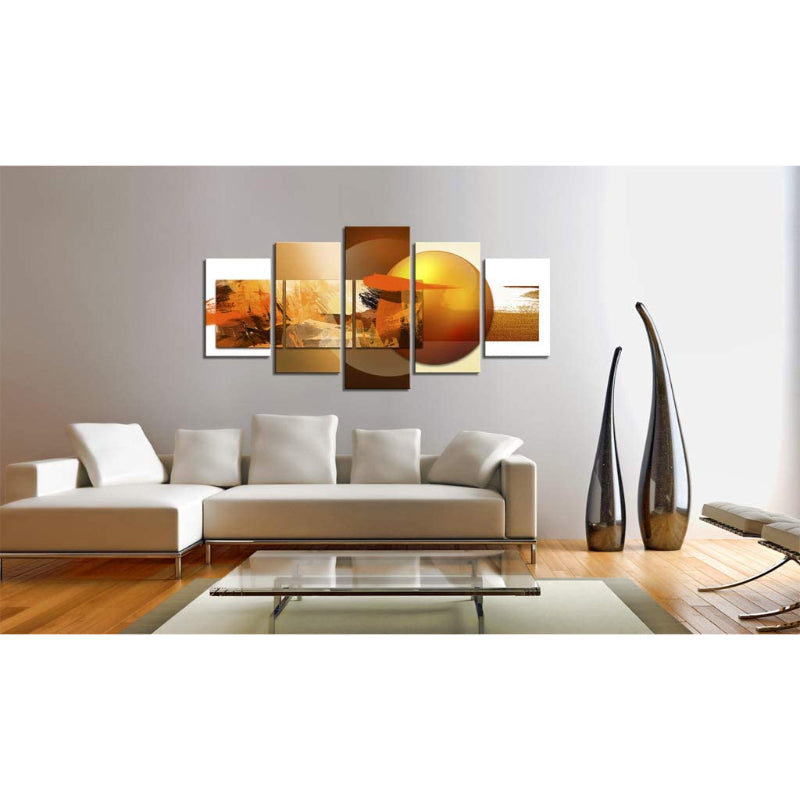 5 Piece Abstract Sphere Canvas Wall Art Painting | Bowlift