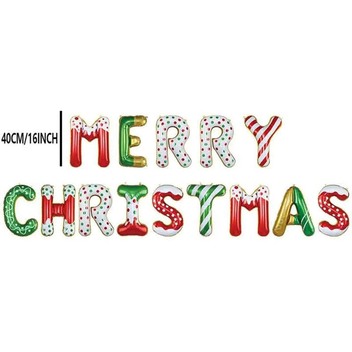 BowLift | 14 Pieces Of 16 Inch Candy Colored Christmas Banner Christma