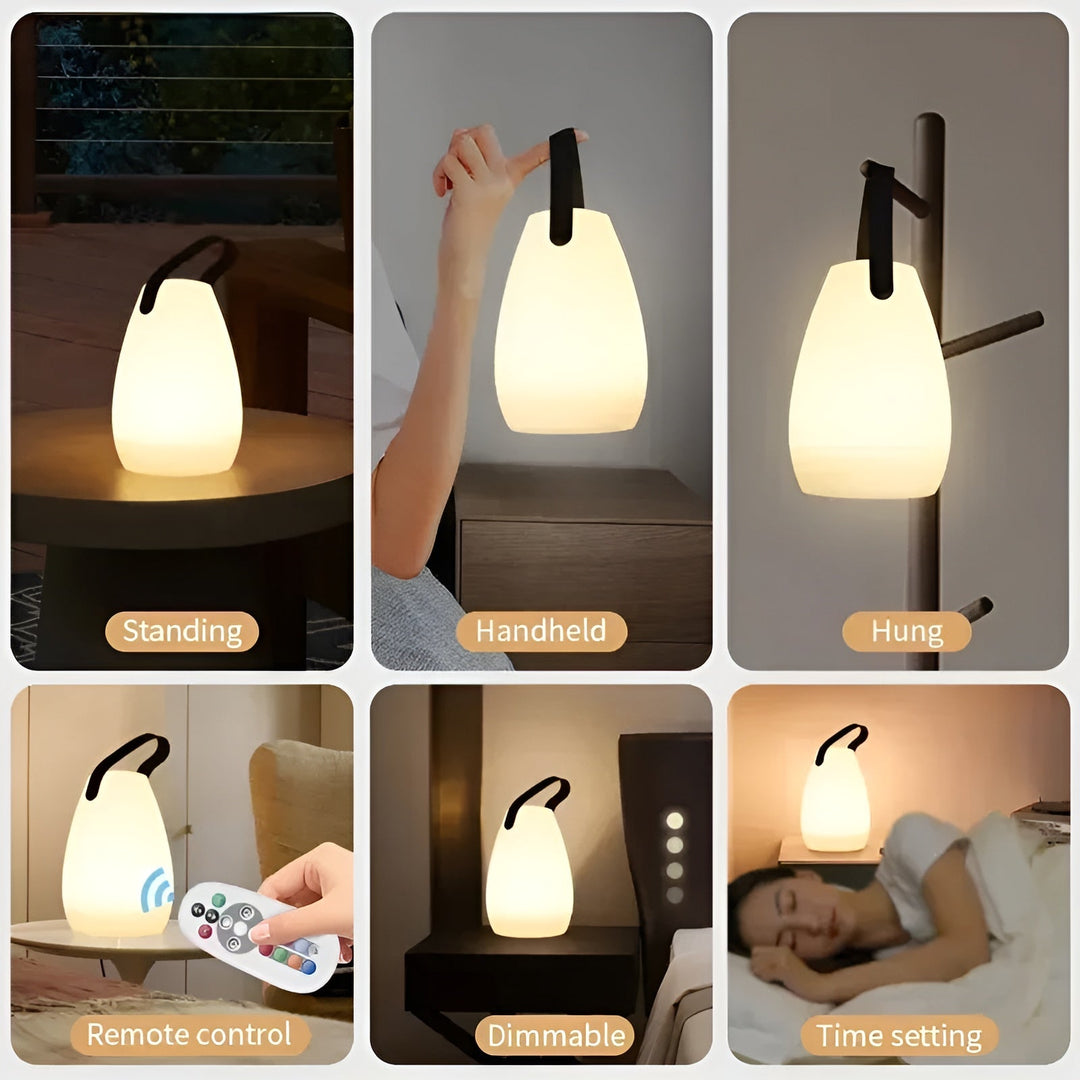 Wireless LED Table Lamp – Waterproof, Rechargeable and 16 Colors | Bowlift