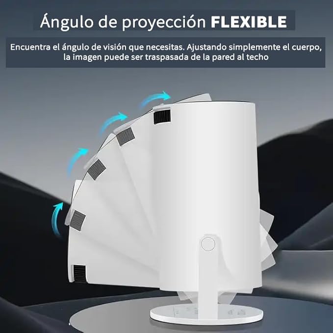 BowLift | VisionCast 130X – Portable Mini Projector with Android 12 and 130 Inch Projection