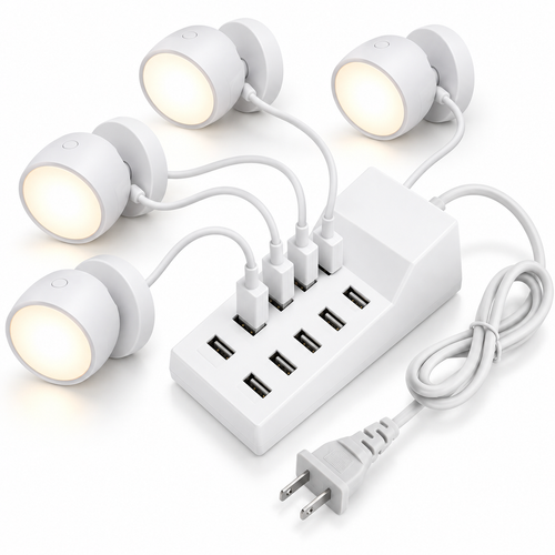 Multi-Port High-Speed USB Charging Hub with Smart IC and Overload Protection Bowlift