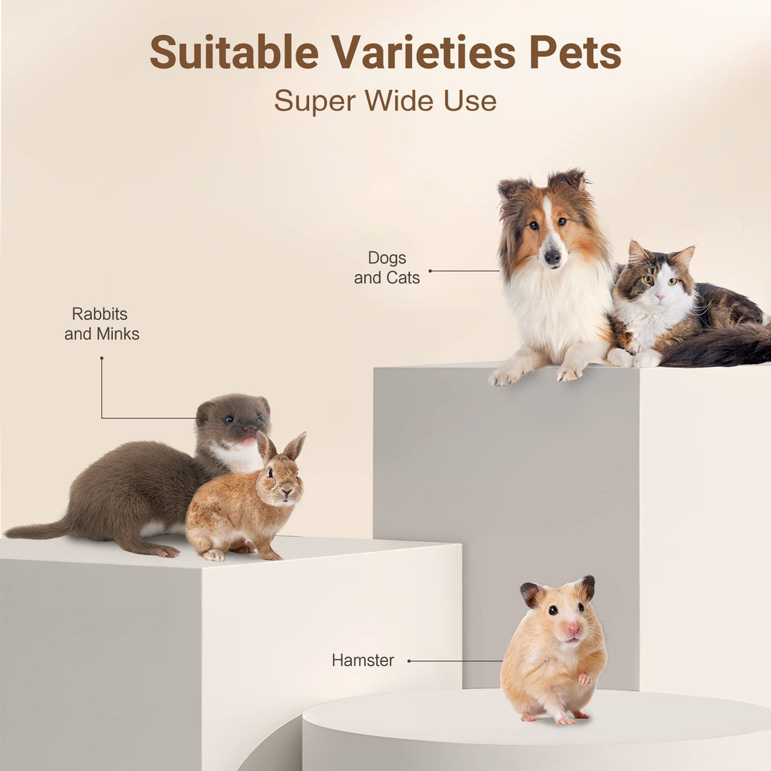 BowLift | Ultimate Pet Grooming Kit - 4-in-1 Electric Clippers with 4 Interchangeable Blades