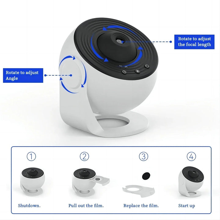 BowLift | 360° AstroLuxe Star Projector — Transform your room into your personal relaxation galaxy full of magical star moments