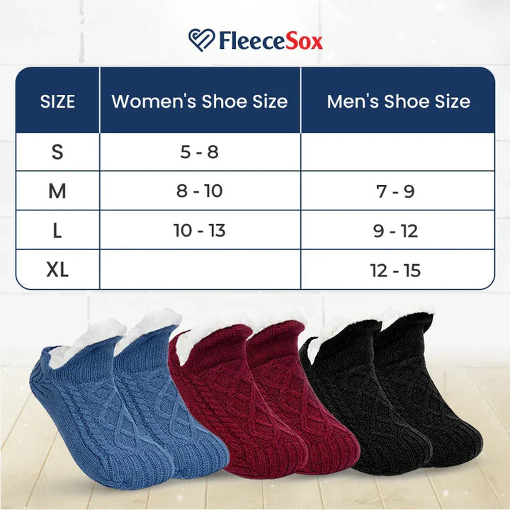 BowLift | Fleece-Lined Non-Slip Thermal Slippers Socks