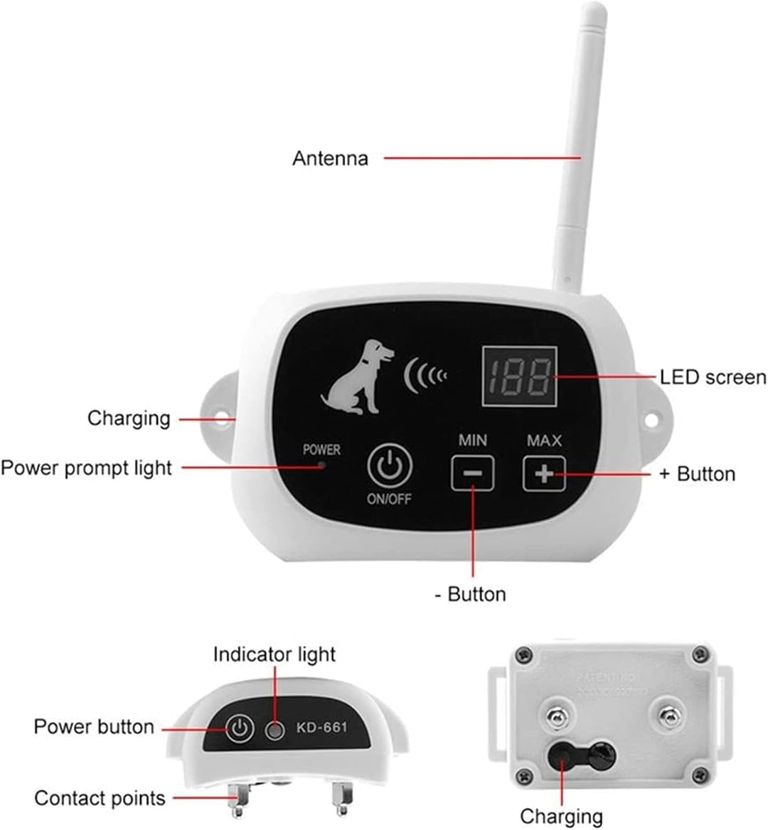 BowLift | Wireless Dog Fence Collar System | Waterproof, Rechargeable & Ideal for Home Training and Outdoor Adventures