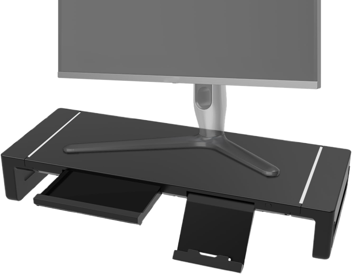 BowLift | Height Adjustable Monitor Stand with Drawer – Stravon