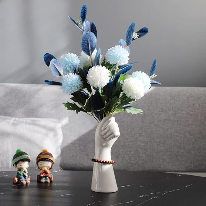 BowLift | Nordic Style Golden Hand Ceramic Vase - Modern Decorative Centerpiece for Home & Office