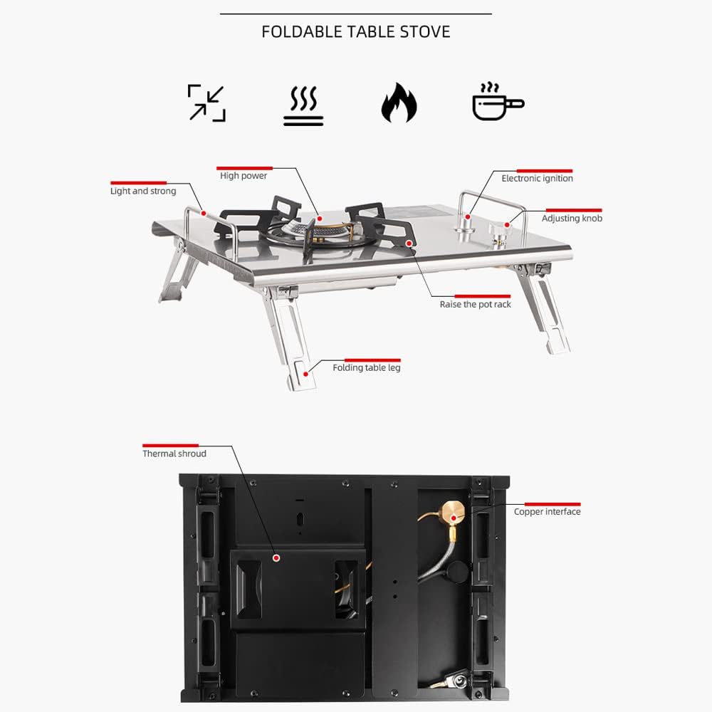 BowLift | Outdoor Folding Camping Stove with Electronic Ignition – Travora