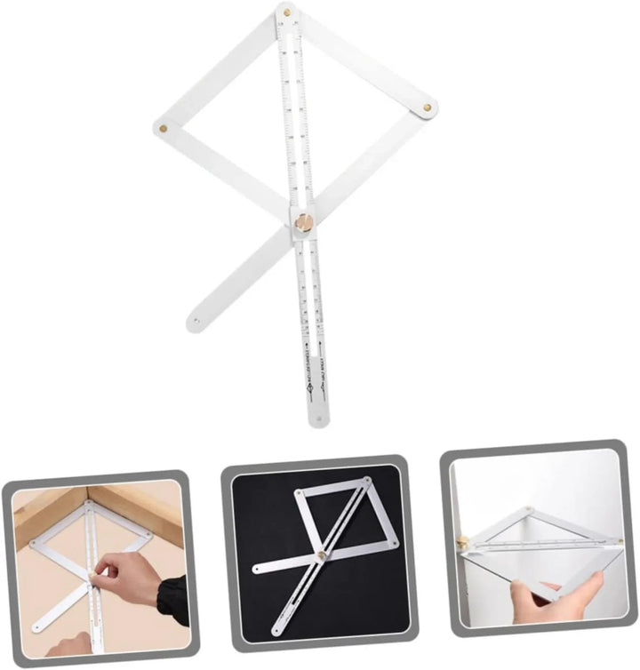 Adjustable angle ruler made of alloy, 45 cm | Bowlift