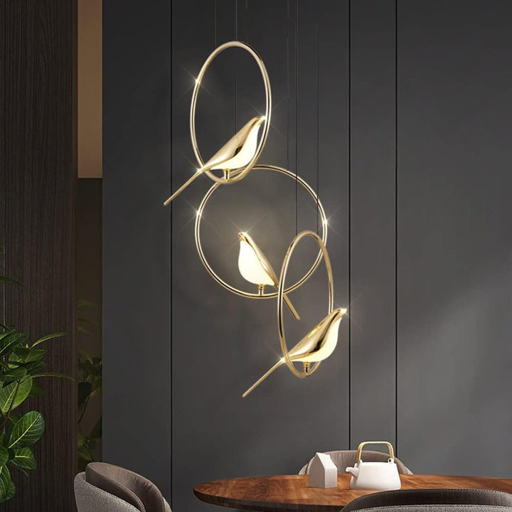 BowLift | BirdLume Light – Unique LED pendant lamp with bird design