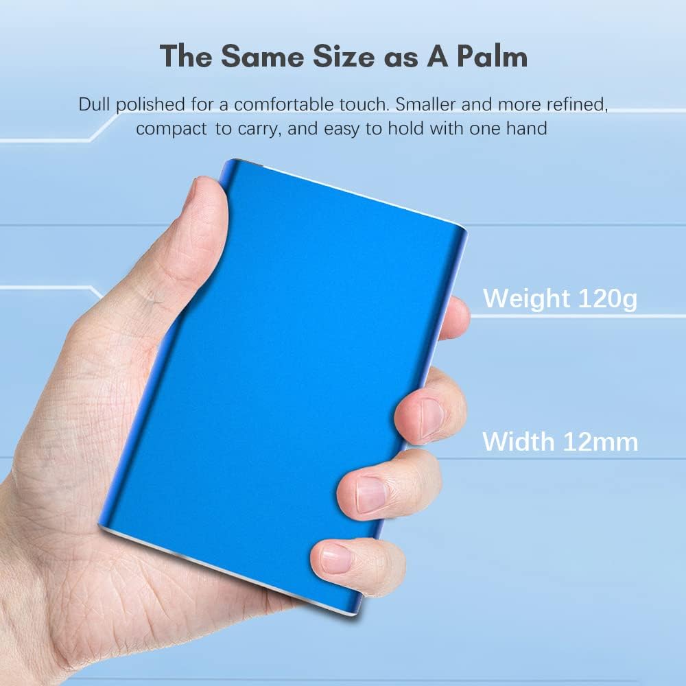 BowLift | Portable 1TB USB 3.0 Hard Drive with Metal Case and High-Speed Transfer – Dravero