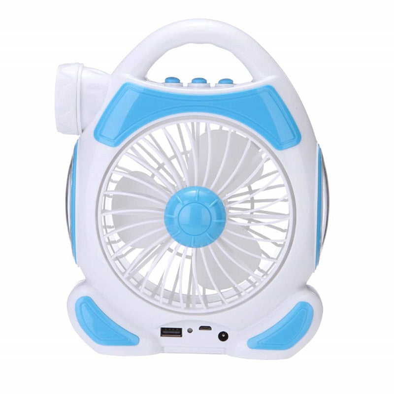 Rechargeable Desktop Fan With Light | Bowlift