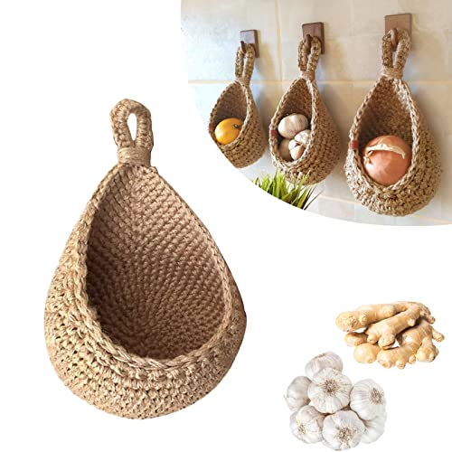 BowLift | Stylish EcoWeave Hanging Basket - for Sustainable Storage of Vegetables and Fruit