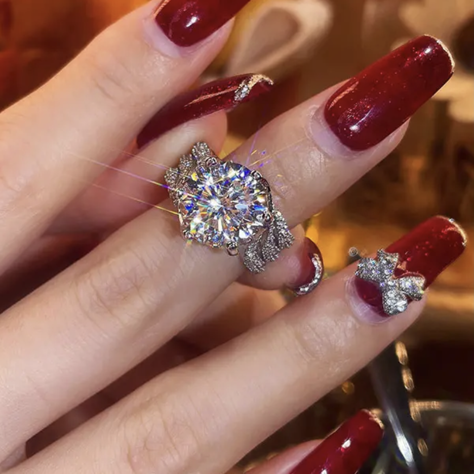BowLift | 3-Carat Super Flash Moissanite Ring