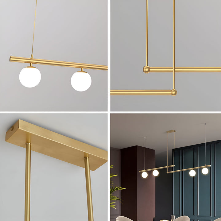 BowLift | Nordic Glass Linear Luxury Pendant Lamp