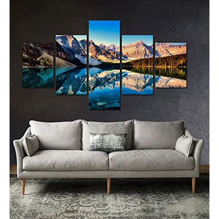 5 Pieces Snow Mountain and Lake Scenery Painting | Bowlift
