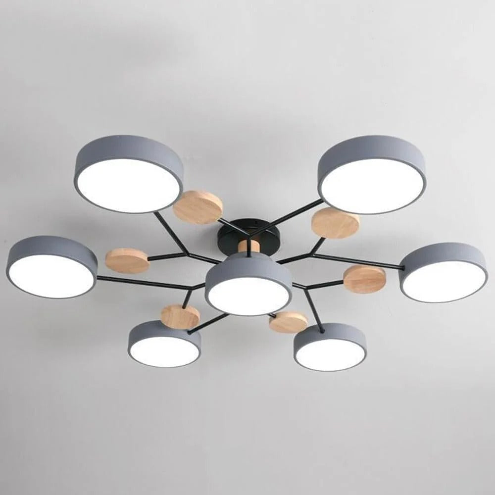 BowLift | Contemporary Round Iron LED Chandelier | Energy-Efficient. Stylish Lighting for Living Rooms. Dining Areas & Entryways
