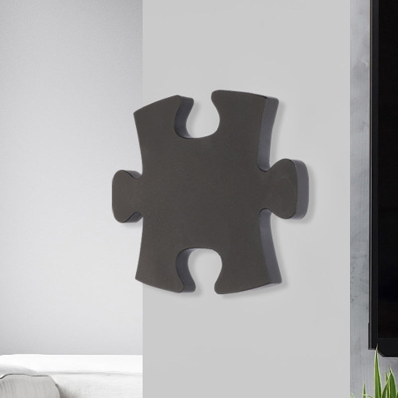 BowLift | Jigsaw Wall Lamp Modern Acrylic Black/White LED Wall Light in Warm/White Light for Living Room