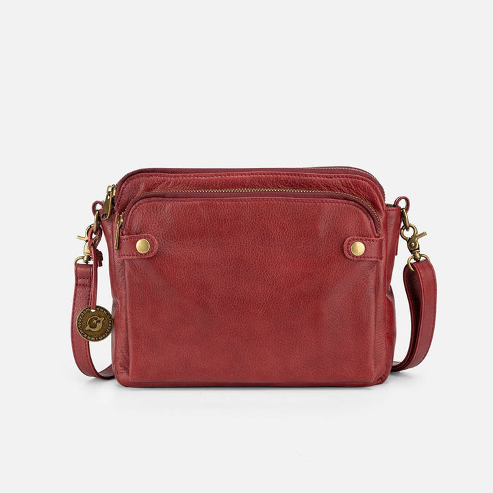 Women's shoulder bag made of three-layer leather | Bowlift