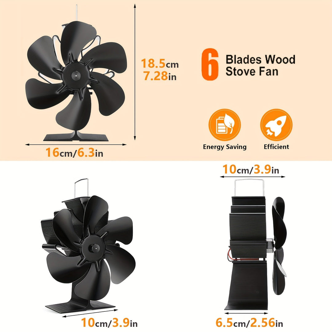 BowLift | ThermoBreeze | Heat Powered Stove Fan – Silent Operation, No Electricity, Efficient Heat Distribution