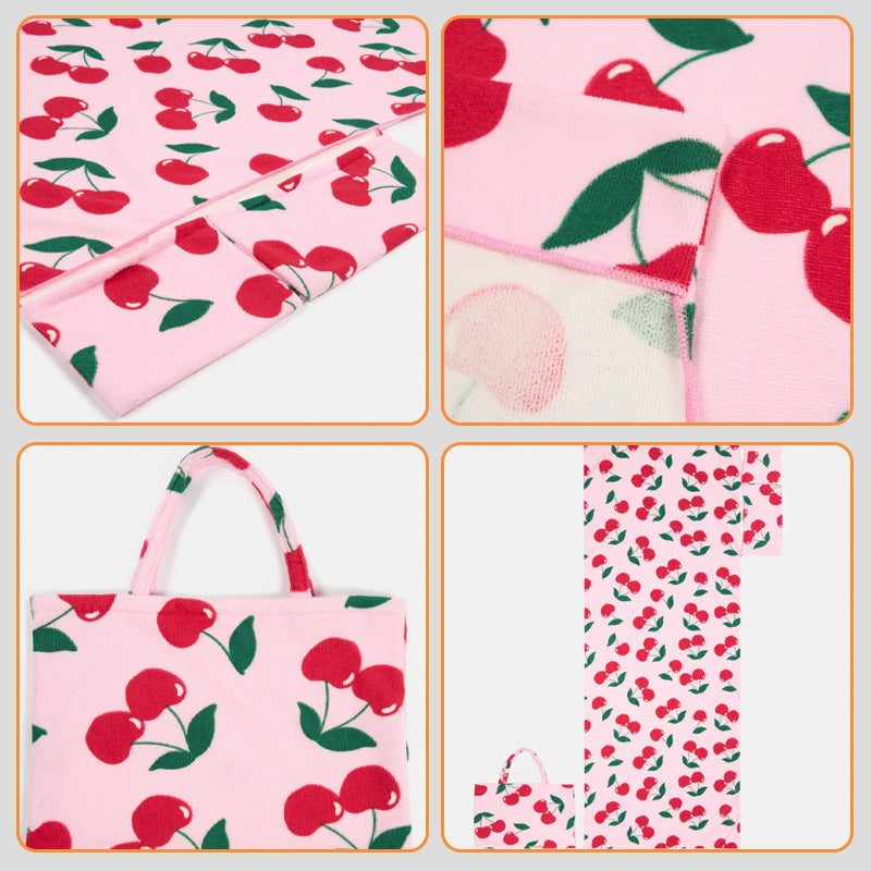 BowLift | Sun Lounger Towel with Pockets Storage in a Bag