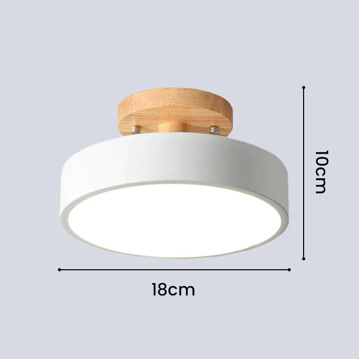 BowLift | LED Ceiling Light Wooden Flush Mount Fixture