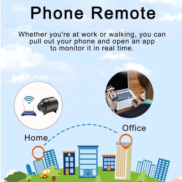 BowLift | Mini Wireless Spy Camera - Hidden CCTV, WiFi, Outdoor Security, Motion Detection