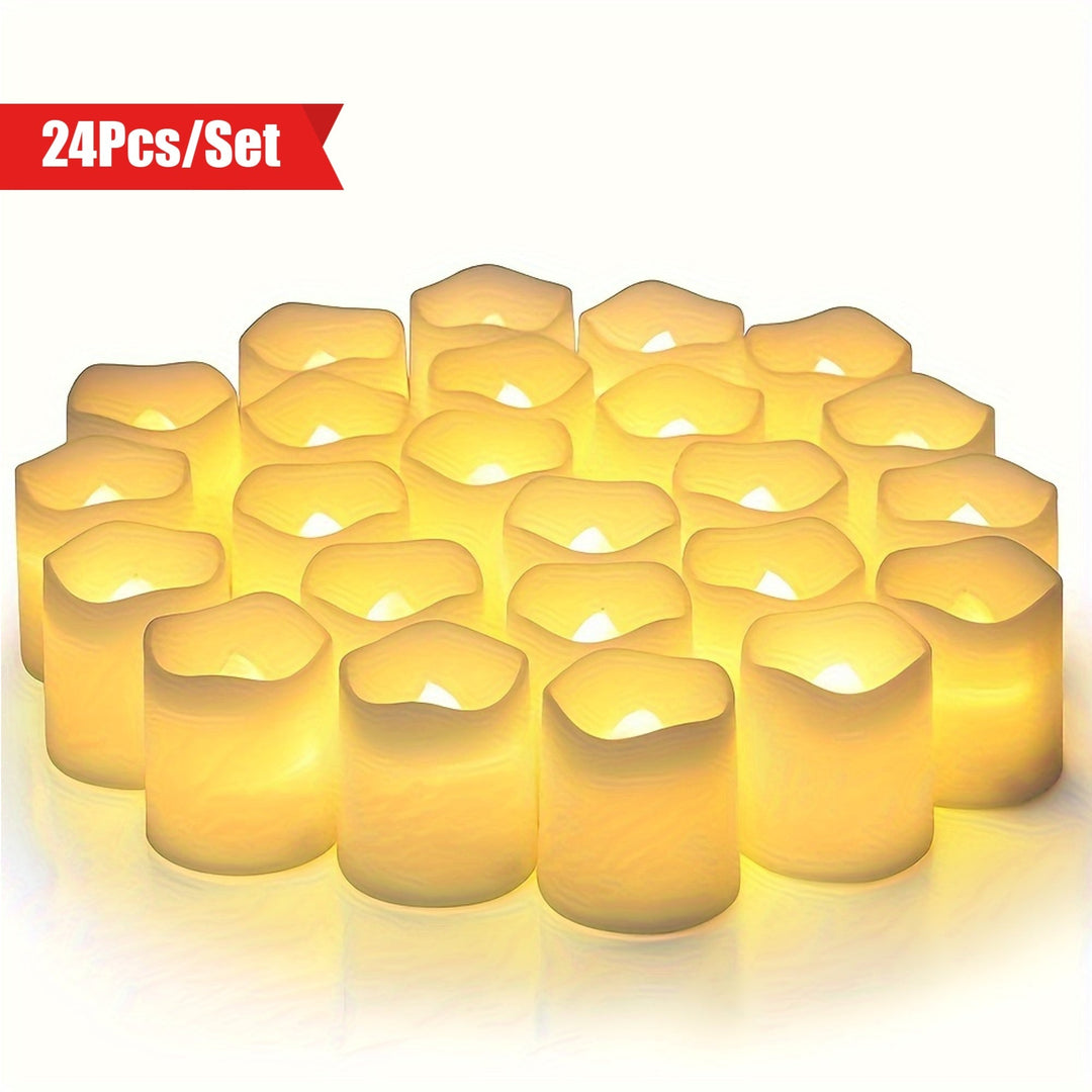 MagicGlow - Safe LED Tea Lights Set of 24 Bowlift