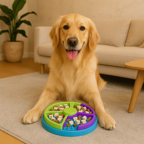 BowLift | FurryYum - Captivating slow feeder as a puzzle game for pets to eat and play