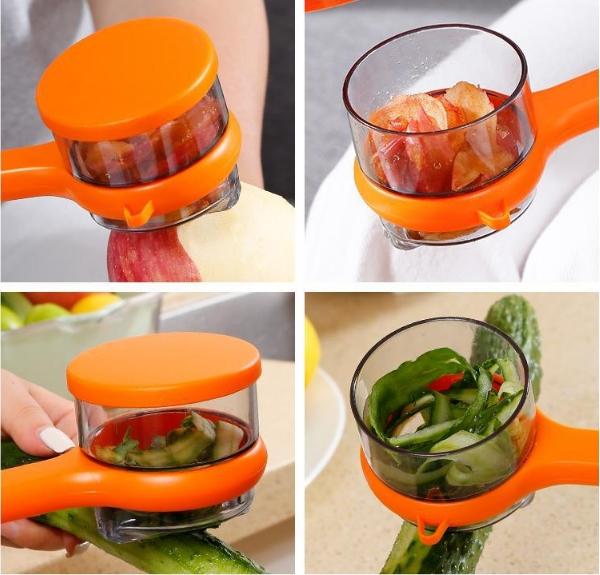 BowLift | Double-sided Stainless Steel Blade Peeling Knife With Storage Box