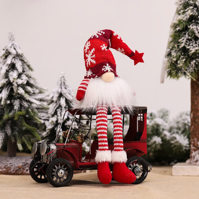 BowLift | Christmas Gnome Decoration | LED Light | Nordic Holiday Figurine Set
