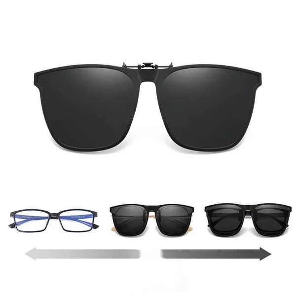 BowLift | OogZeker Clip-on Sunglasses – Lightweight Polarized UV400 Clip-on for Eyeglass Wearers