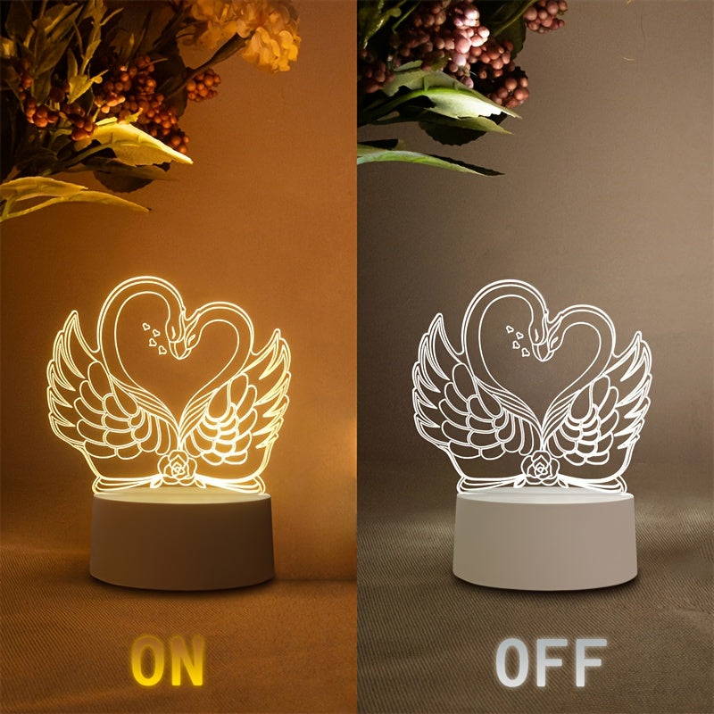SwaneLume – USB 3D LED Table Lighting Bowlift